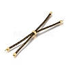 Braided Cotton Cord Slider Bracelet Making MAK-R001-01G-06-2