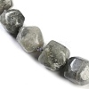 Natural Labradorite Nuggets Beaded Necklaces for Women Men NJEW-K388-01E-01Z-2