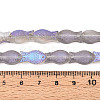 Frosted Glass Beads Strands X-GLAA-T023-40C-04-4