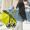 6Pcs Cloth Pom Pom Holder for Backpack Cheer AJEW-CN0003-89-7