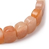Natural Topaz Jade Beaded Stretch Bracelets for Women Men BJEW-D461-02J-3