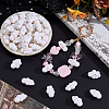 50Pcs UV Plating Iridescent Acrylic Bead OACR-GO0001-02-4