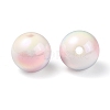 UV Plating Rainbow Iridescent Acrylic Beads OACR-F004-09B-3