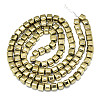 Electroplate Non-magnetic Synthetic Hematite Beads Strands G-S352-78-2