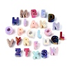 UV Plating Opaque Acrylic European Beads OACR-Q199-09-2