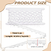 5 Yards Polyester Embroidery Heart Lace Trim OCOR-LP0004-50B-2