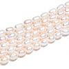 Natural Cultured Freshwater Pearl Beads Strands PEAR-N012-05Y-5