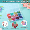 180G 12 Colors 6/0 Gradient Color Glass Seed Beads SEED-TA0001-63-5