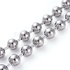 304 Stainless Steel Ball Chain Necklaces NJEW-G322-01P-4