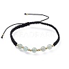 Adjustable Natural Green Aventurine Braided Bead Bracelets BJEW-JB04599-03-1