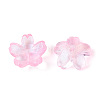 Baking Paint Transparent Glass Bead Caps DGLA-N014-06A-06-2