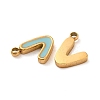 304 Stainless Steel Enamel Charms STAS-L022-292G-V-2