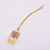 Car Hanging Air Freshener Glass Bottles DJEW-WH0008-10B-1