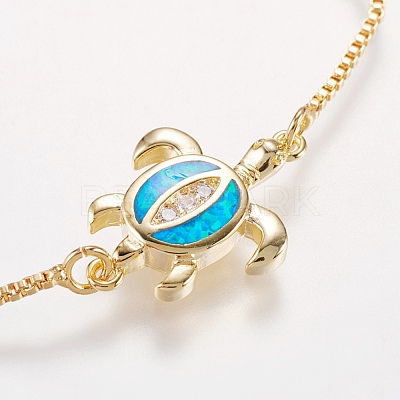 Adjustable Brass Bolo Bracelets BJEW-I240-01G-02-1