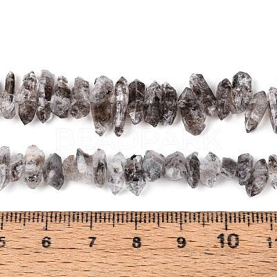Natural Herkimer Diamond Beads Strands G-T144-A08-01-1
