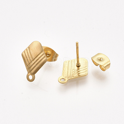 304 Stainless Steel Stud Earring Findings X-STAS-S079-60A-1