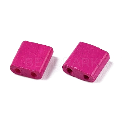 2-Hole Baking Paint Glass Seed Beads SEED-S023-17C-25-1