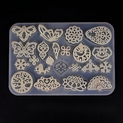 Pendant Silicone Molds X-DIY-E010-03-1
