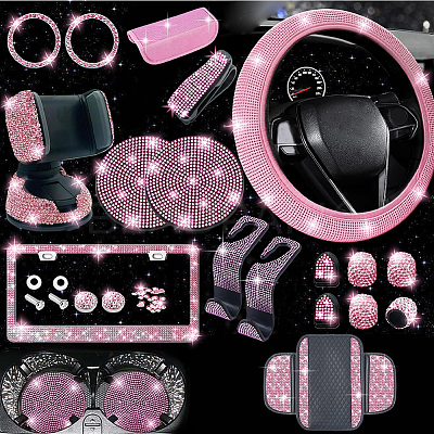 Rhinestones Sparkly Car Accessories DIY-AR0005-29-1