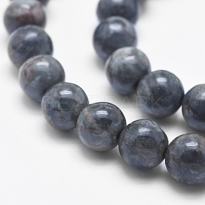 Natural Marble Beads Strands G-K211-6mm-B-1
