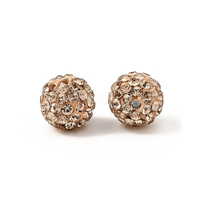 Pave Disco Ball Beads RB-A130-10mm-15-1