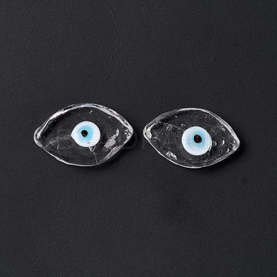 Handmade Evil Eye Lampwork Cabochons LAMP-F025-06A-1