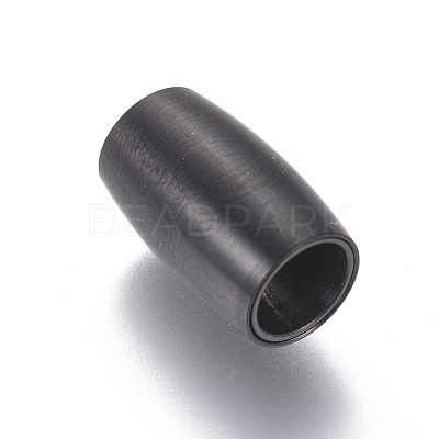 304 Stainless Steel Magnetic Clasps with Glue-in Ends STAS-F227-51B-B-1