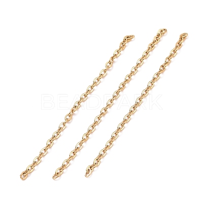 Ion Plating(IP) 304 Stainless Steel Cable Chains CHS-WH0007-01B-G-1