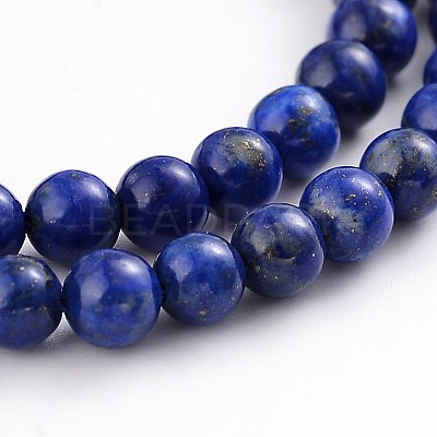 Natural Lapis Lazuli Round Bead Strands G-F231-02-4mm-1