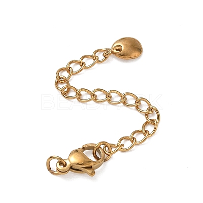 201 Stainless Steel Curb Chain Extender SA-CBA0FDA-01G-23-1