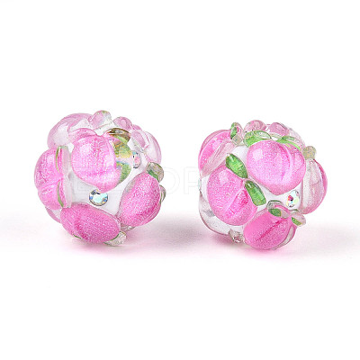Fruit Round Resin Beads LS-RESI-T059-03J-1