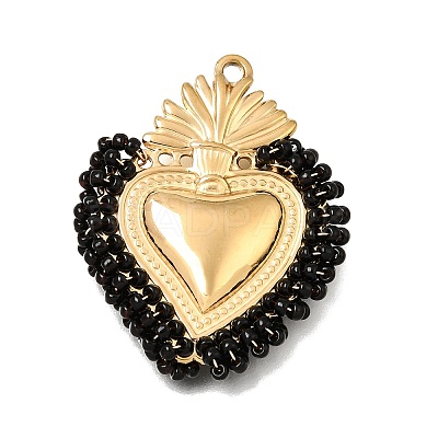 304 Stainless Steel Pendants STAS-E549-04G-13-1