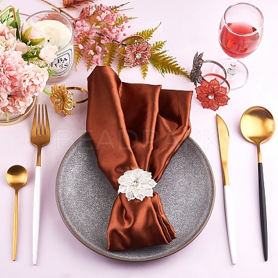 12 Pcs 6 Colors Alloy Napkin Rings AJEW-GF0002-70-1