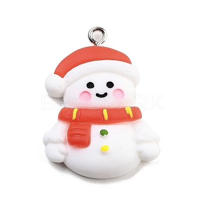 Christmas Theme Opaque Resin Pendants RESI-F054-A12-1