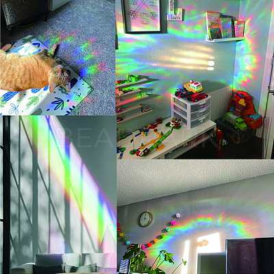 Waterproof PVC Colored Laser Stained Window Film Adhesive Stickers DIY-WH0256-053-1