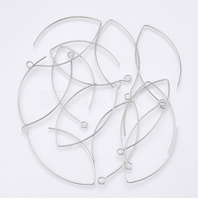 Brass Earring Hooks X-KK-T037-08P-NF-1