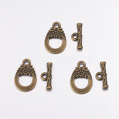Tibetan Style Alloy Toggle Clasps X-MAC2014-NF-1