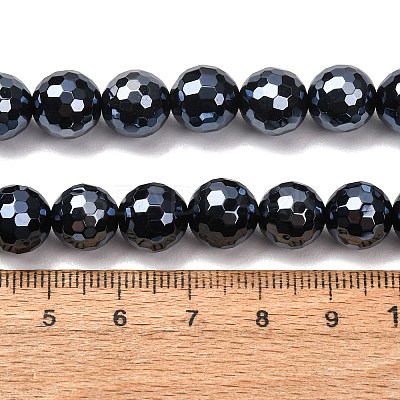 Electroplated Natural Agate Beads Strands G-B191-A07-10mm-18-1