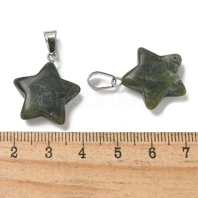 Natural Southern Jade Pendants G-B127-12P-10-1