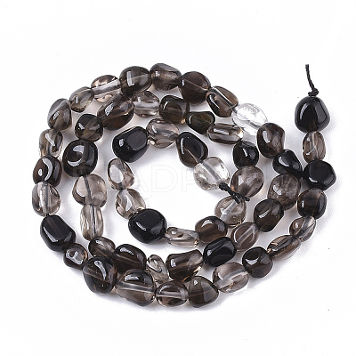 Natural Smoky Quartz Beads Strands X-G-S363-040-1