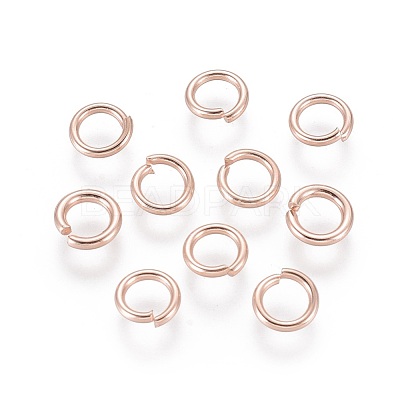304 Stainless Steel Open Jump Rings STAS-O098-02RG-02-1