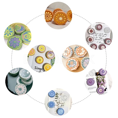 Silicone Soap Pull Through Designs Tool Sets DIY-WH0210-12-1