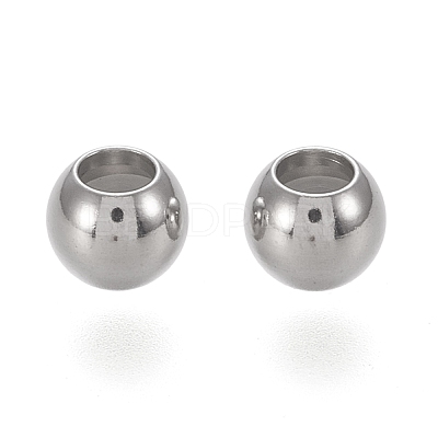 202 Stainless Steel Beads STAS-K204-02D-P-1