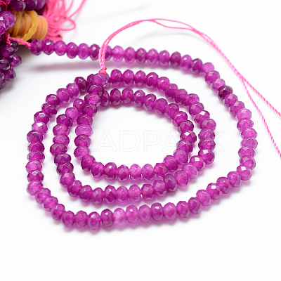 Natural White Jade Bead Strands X-G-R343-2x4-24-1
