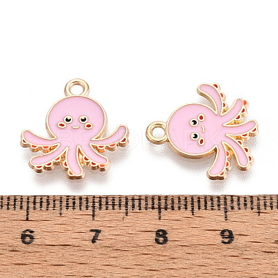 Marine Animals Alloy Enamel Pendants X-ENAM-T022-34A-1