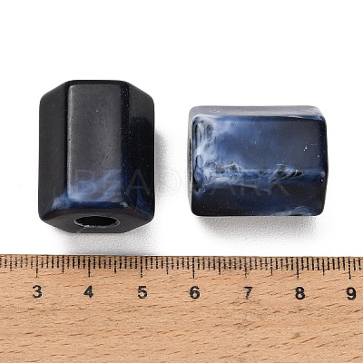 Opaque Acrylic Imitation Gemstone Beads AC-CBAE907-06-1