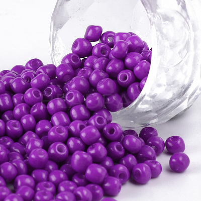 Baking Paint Glass Seed Beads SEED-US0003-4mm-K13-1