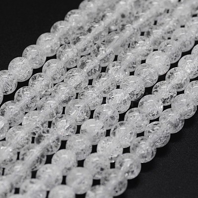 Natural Crackle Quartz Beads Strands G-K285-02-10mm-1
