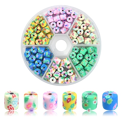 150Pcs 6 Colors Handmade Polymer Clay Beads CLAY-FS0001-21-1