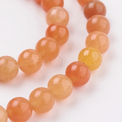 Natural Red Aventurine Beads Strands X-GSR6mmC023-1